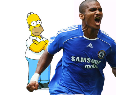 Some comedy characters - including Florent Malouda