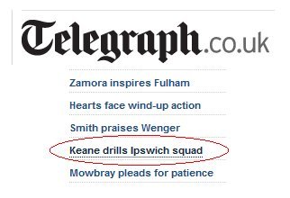 Keane drills Ipswich squad